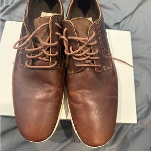 Timberland Brown Leather Men's Oxfords in fair condition